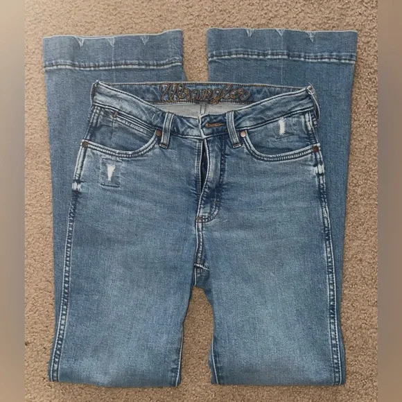 Wrangler Blue Denim Jeans - Picture 2 of 4